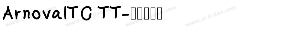 ArnovaITC TT字体转换